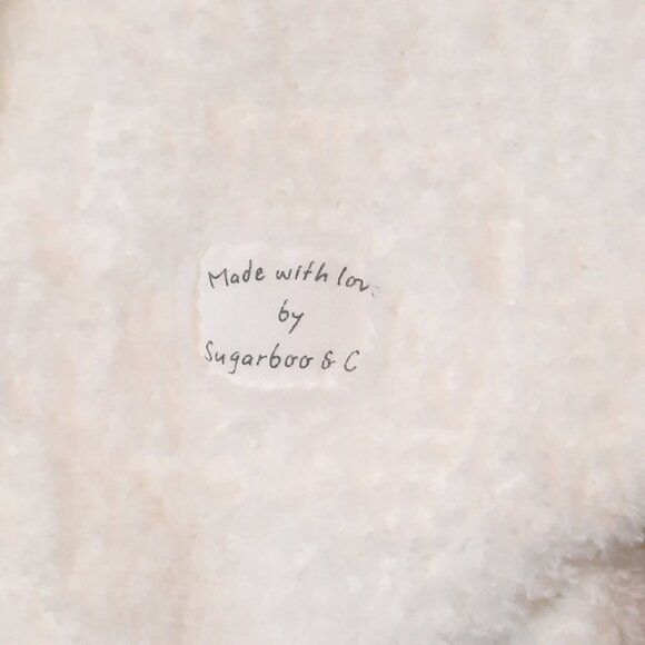 Sugarboo & Co. Bear With Quote “Everything Is Possible" Baby Lovey Blanket - Picture 4 of 5